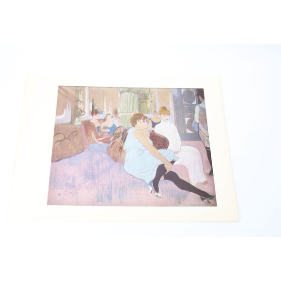 Toulouse Lautrec Print The Salon in the Rue des Moulins Vintage 93923 - Picture 1 of 5